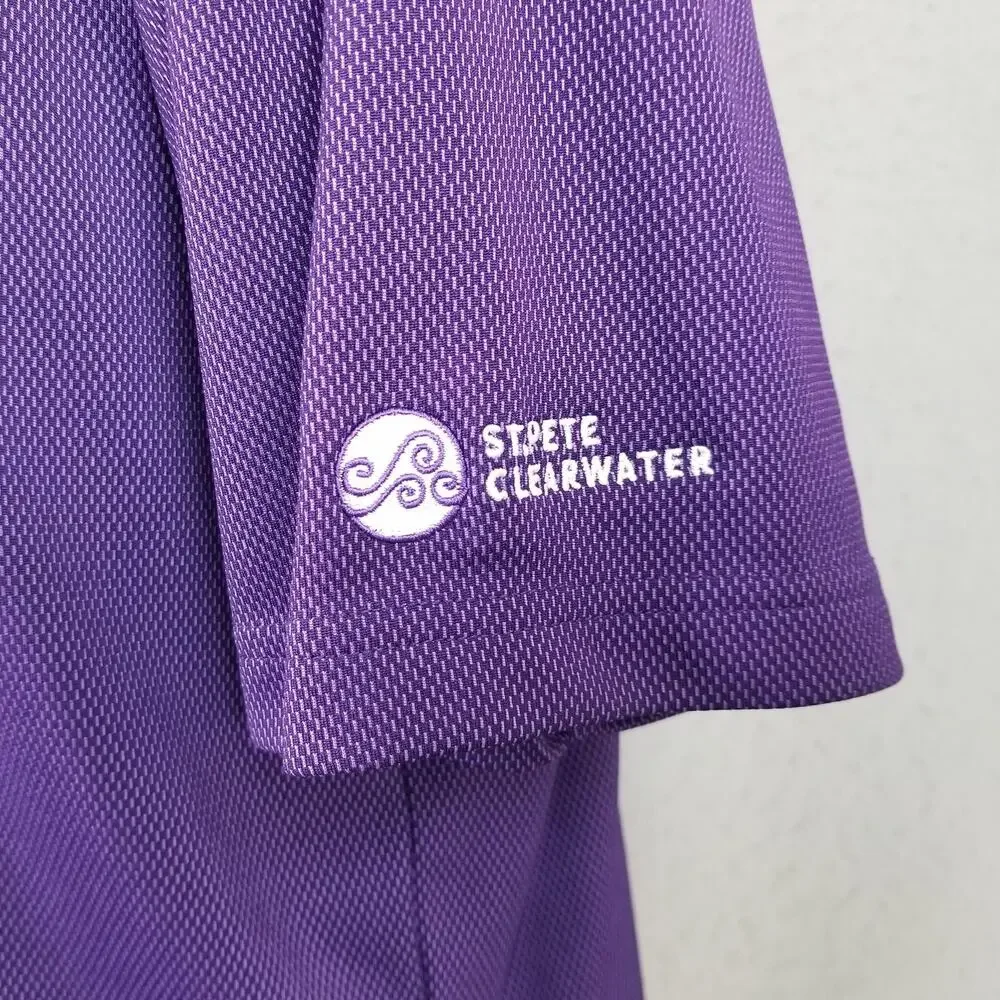 Callaway Polo Shirt Mens Large Purple Valspar Championship‎ Opti-Dri Golf Tour